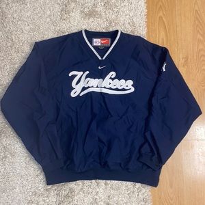 New York Yankees Varsity V neck Vintage Windbreaker